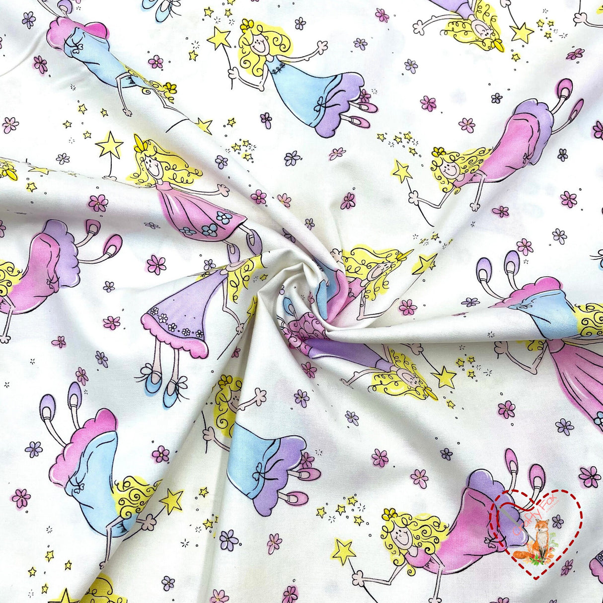 Rare Fabric, Fairies Fabric, Vintage Cotton Quilting fabric, Timeless Treasures TT-C7215