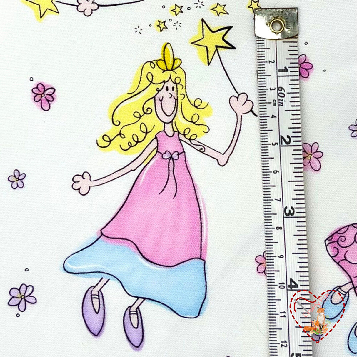 Rare Fabric, Fairies Fabric, Vintage Cotton Quilting fabric, Timeless Treasures TT-C7215