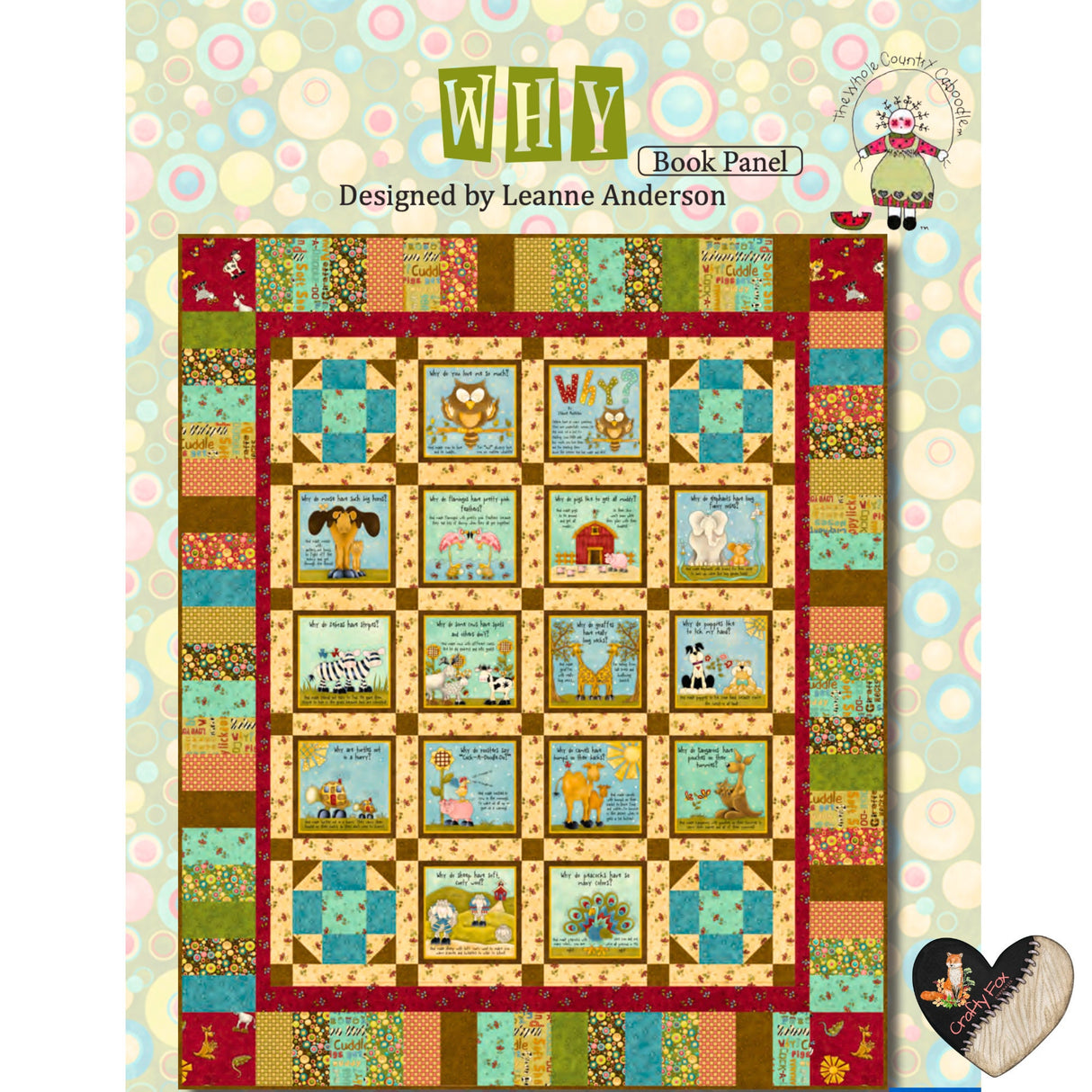 Why Fabric Rose Brown Circle Dot - Rare Cotton Quilting Fabric | Henry Glass HG-8218