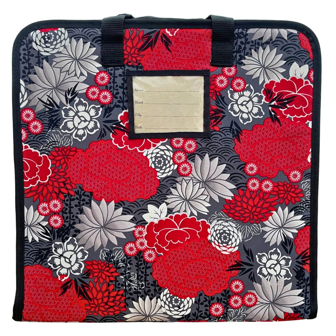 Sewing Organiser, Japanese Cotton Fabric, Oriental, Craft carry all, Sewing tools, Storage case