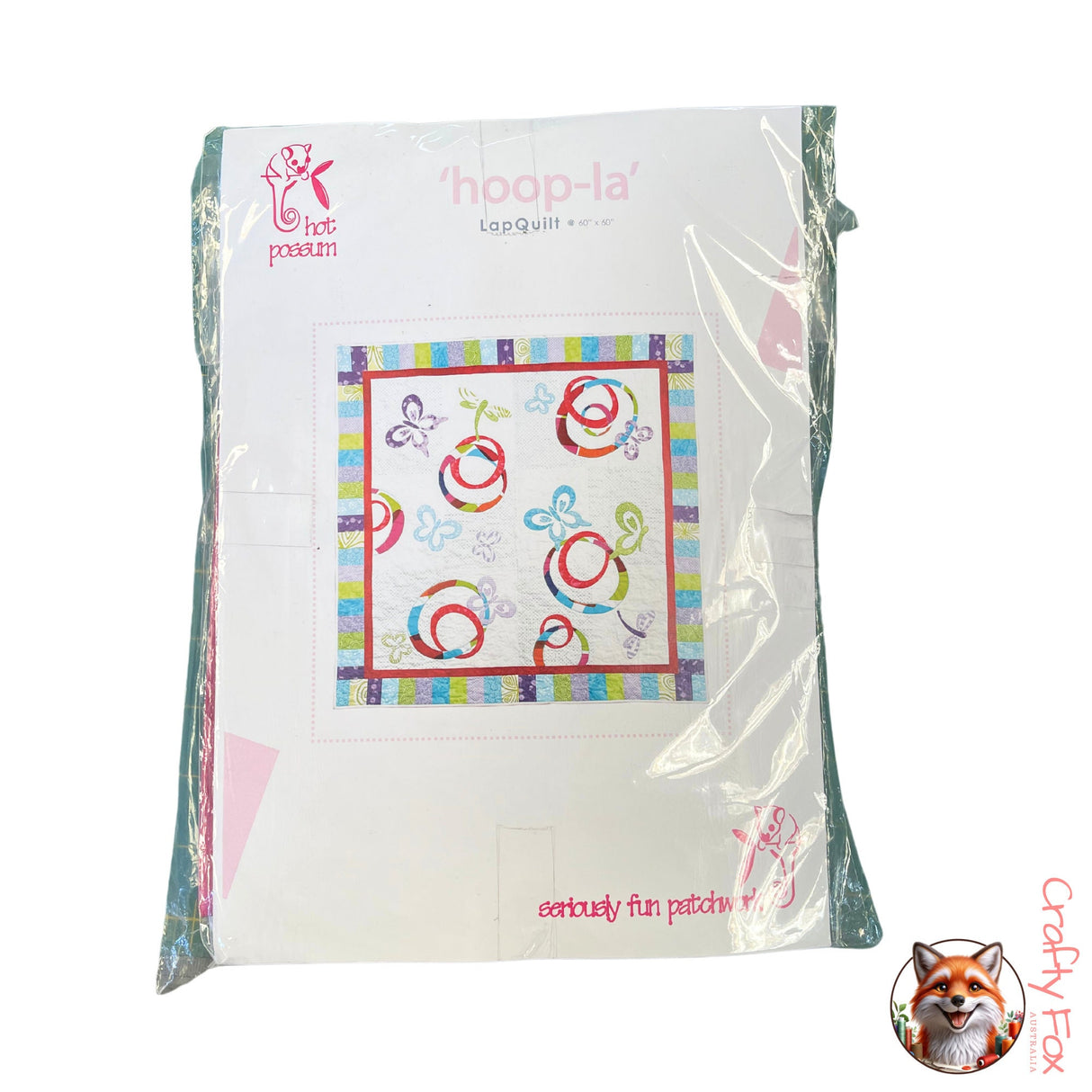 The Hoop La fabric Quilt Kit, Pattern by Hot Possum
