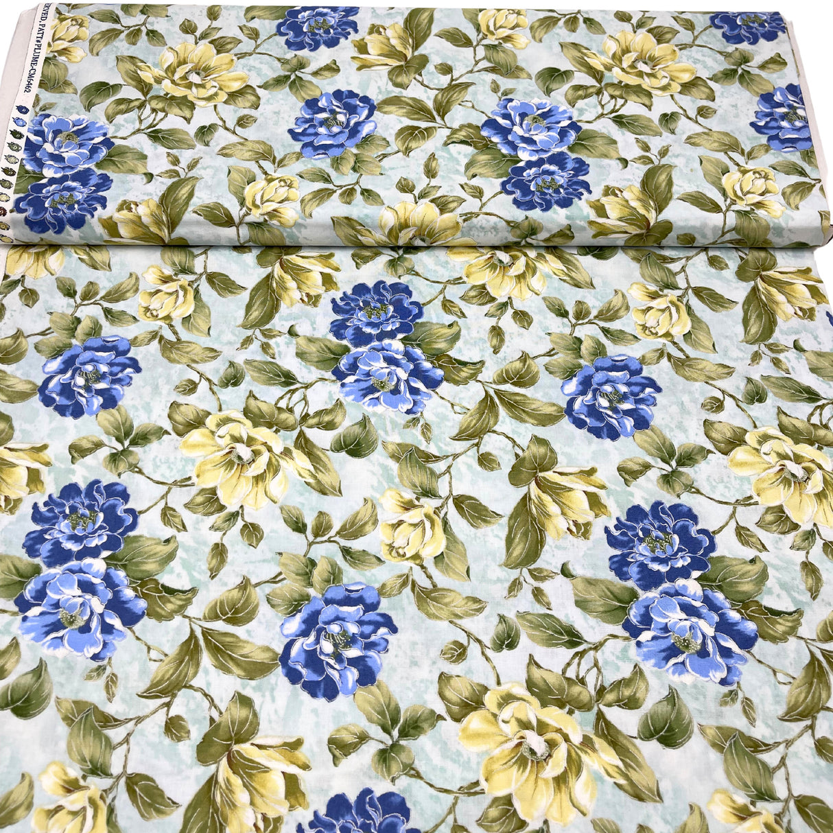 Floral plume fabric, Premium Cotton Quilting fabric by Timeless Treasures TT6462.Julep
