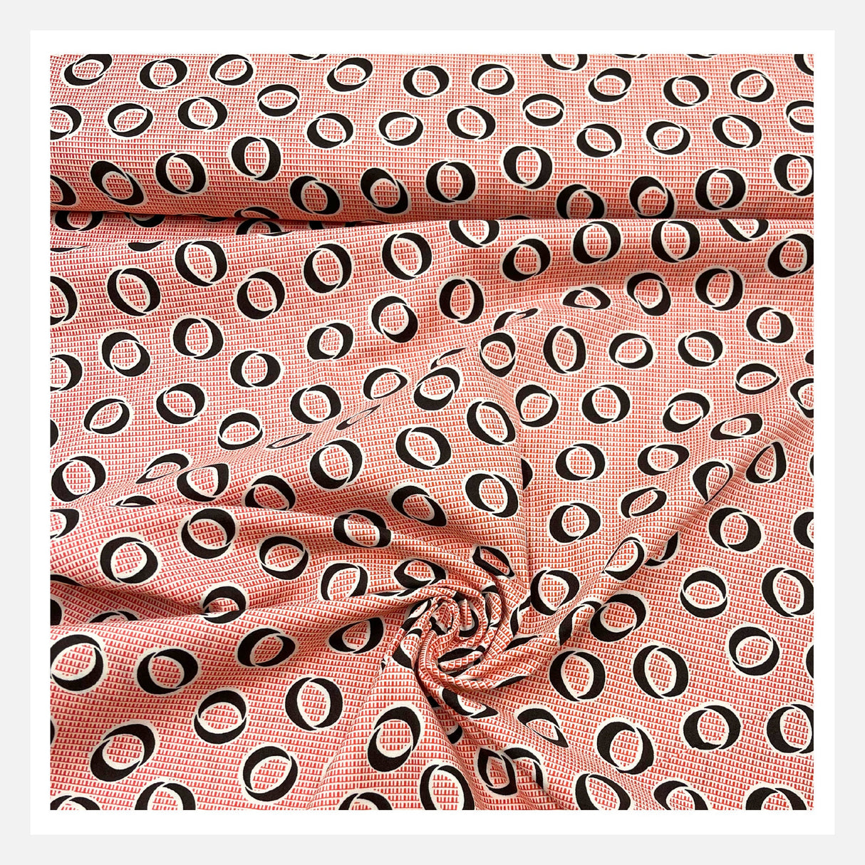 Drape of fabric and swirl