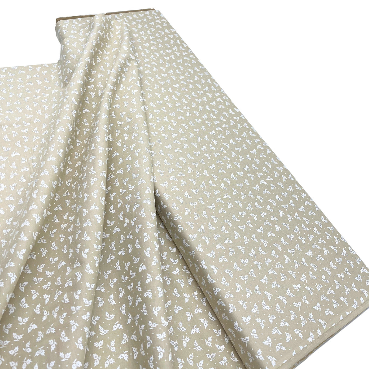 Tone on Tone Fabric, SewTrade USA-Made Cotton Quilting - White on Tea Stain | MC36244W.T