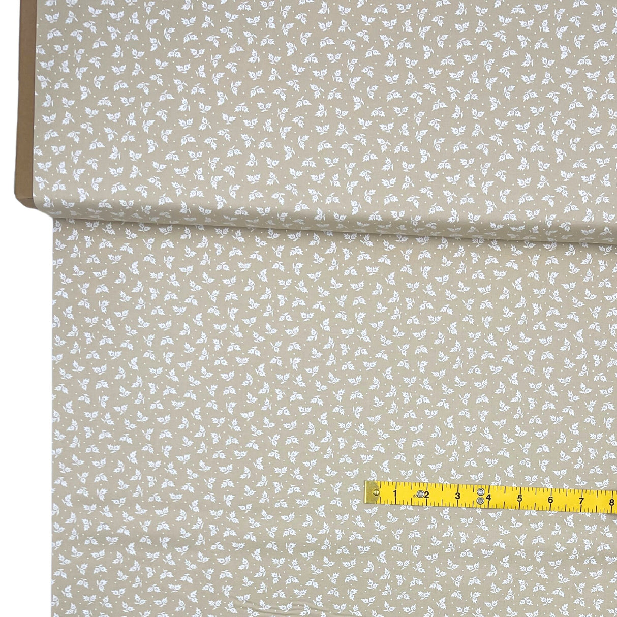 Tone on Tone Fabric, SewTrade USA-Made Cotton Quilting - White on Tea Stain | MC36244W.T