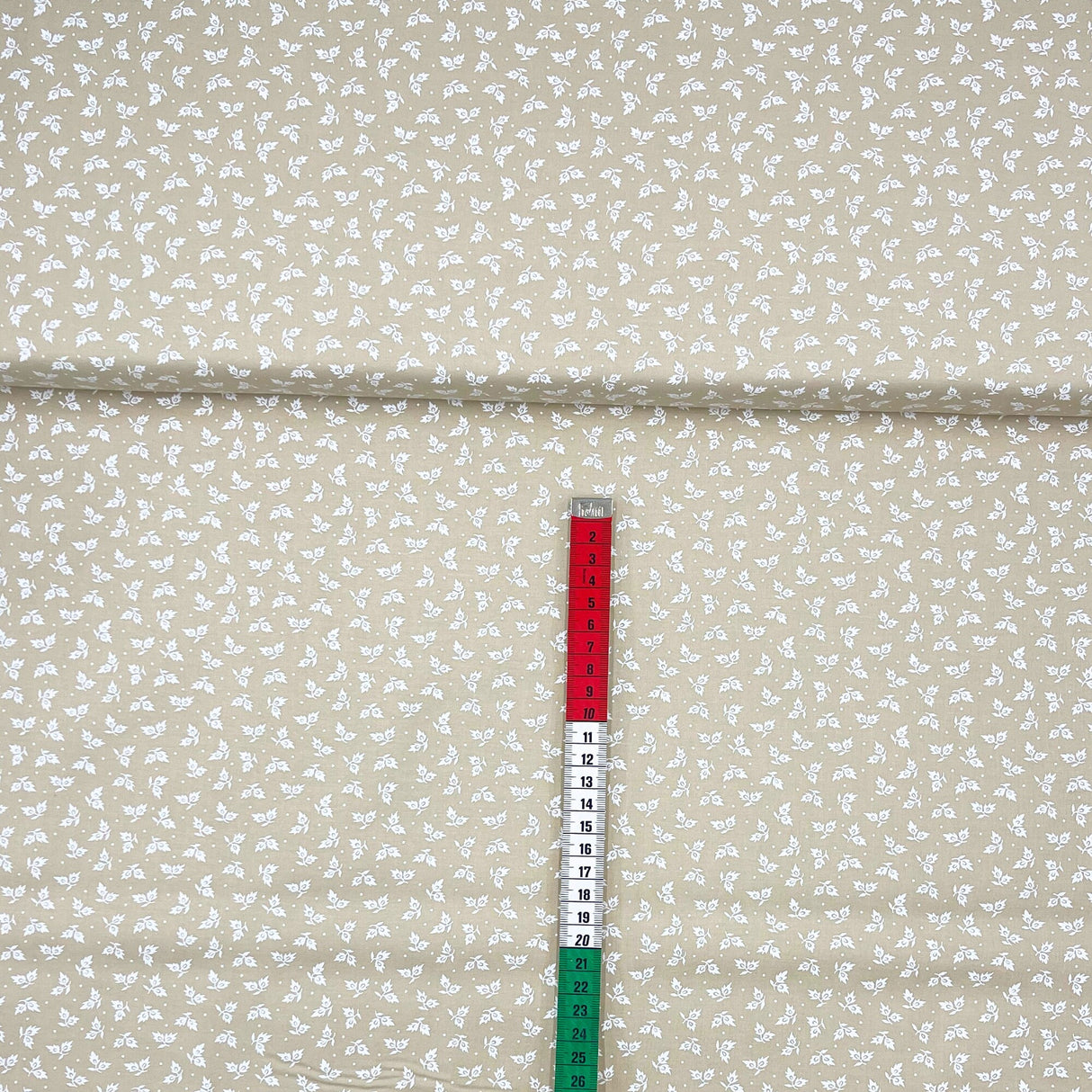 Tone on Tone Fabric, SewTrade USA-Made Cotton Quilting - White on Tea Stain | MC36244W.T