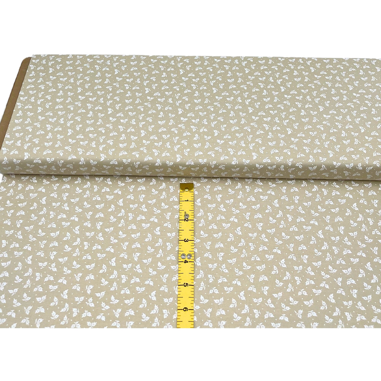 Tone on Tone Fabric, SewTrade USA-Made Cotton Quilting - White on Tea Stain | MC36244W.T