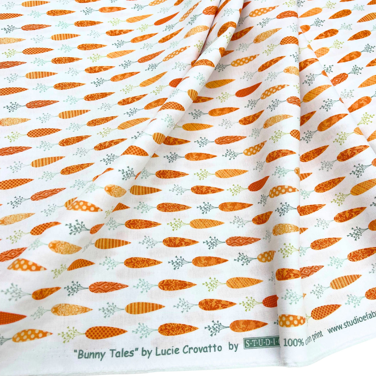 Bunny Tales Fabric by Lucie Crovatto, StudioE Cotton Quilting, SE3552.1