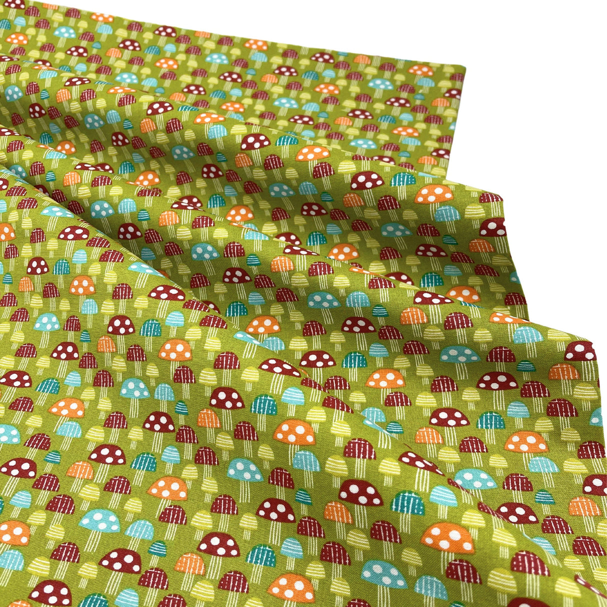 Mushroom Delight Cotton Quilting Fabric - Hobbycraft HC-M2317