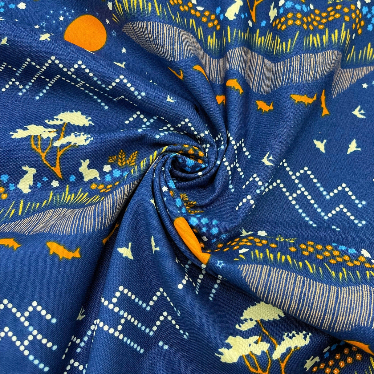 Honey Hill Cotton Quilting Fabric - House of Hoppington by Violet Craft for Michael Miller