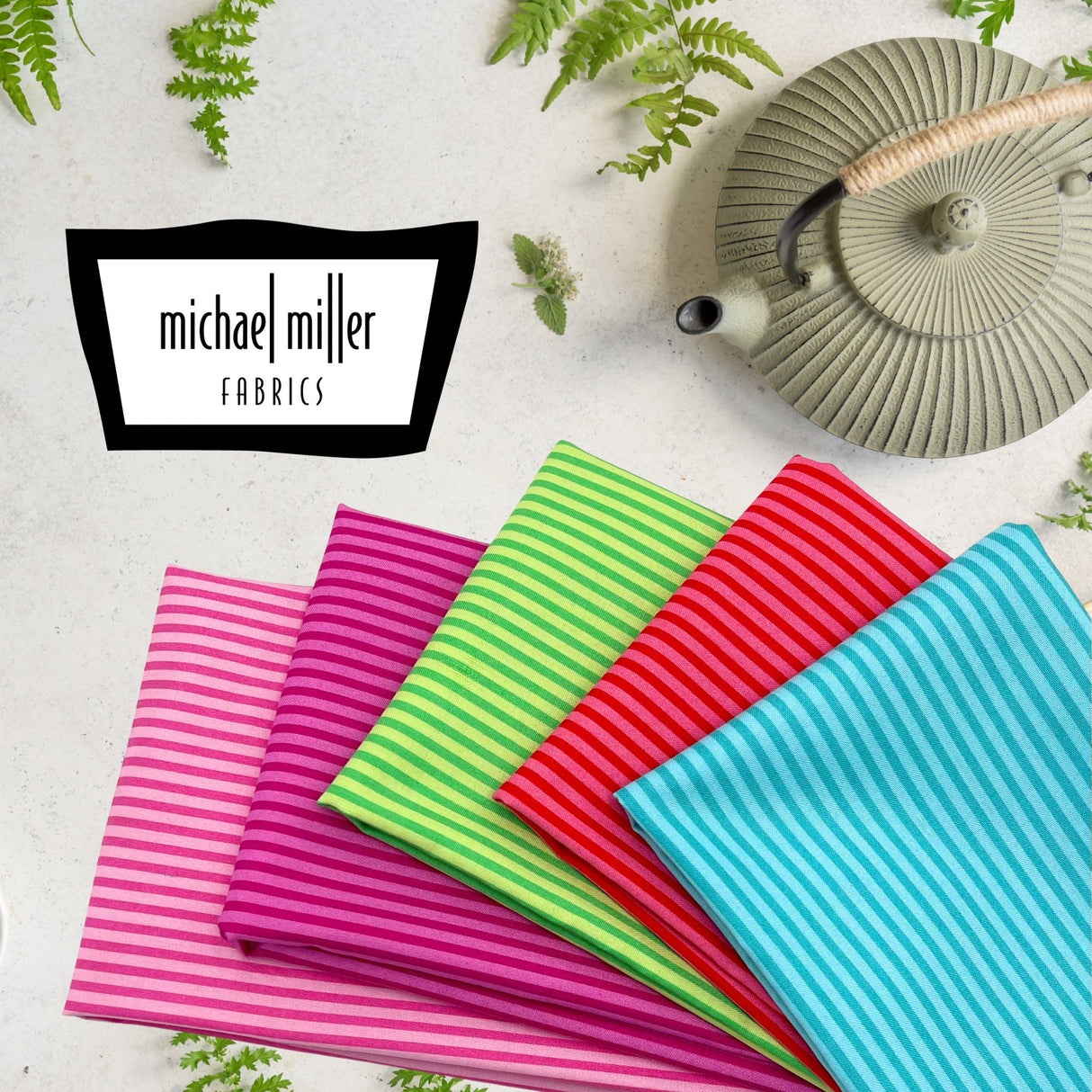 Little Stripe, Cotton Quilting fabric, Michael Miller MM-CX6574