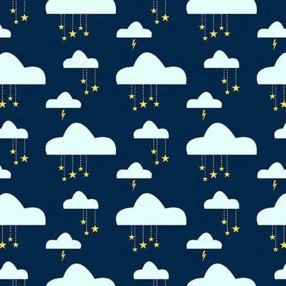 Michael Miller Do You Believe collection Clouds metallic Stars Swinging on a Star Pink Peach Blue Michael Miller Fabrics
