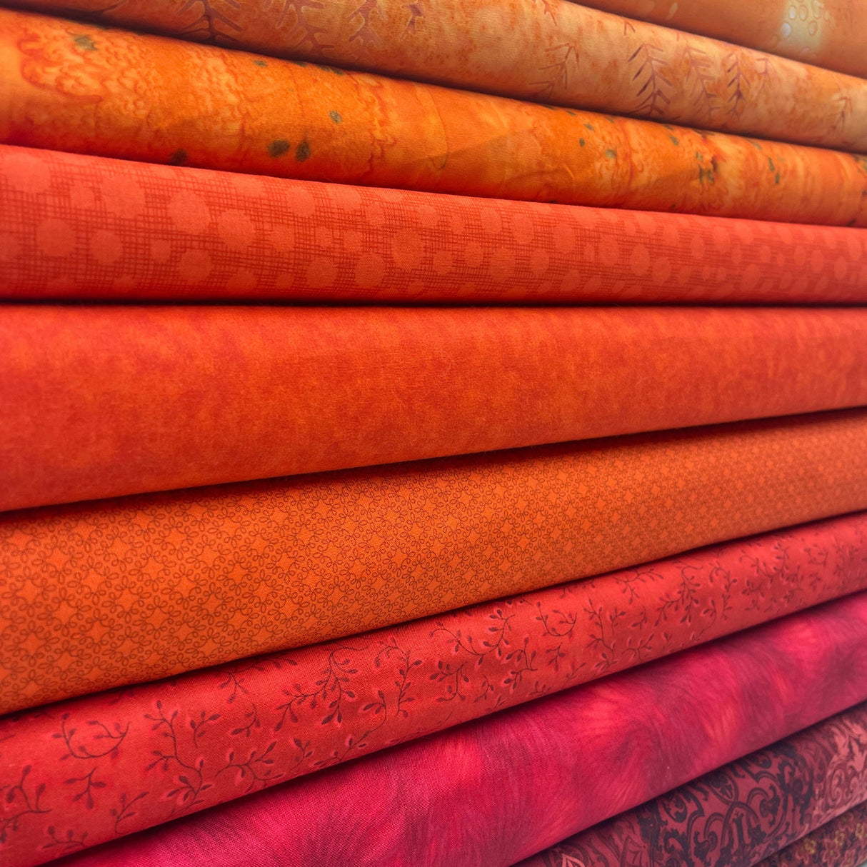 Fall Fat Quarter Fabric Bundle - DIY Fall Shades Quilters Gift