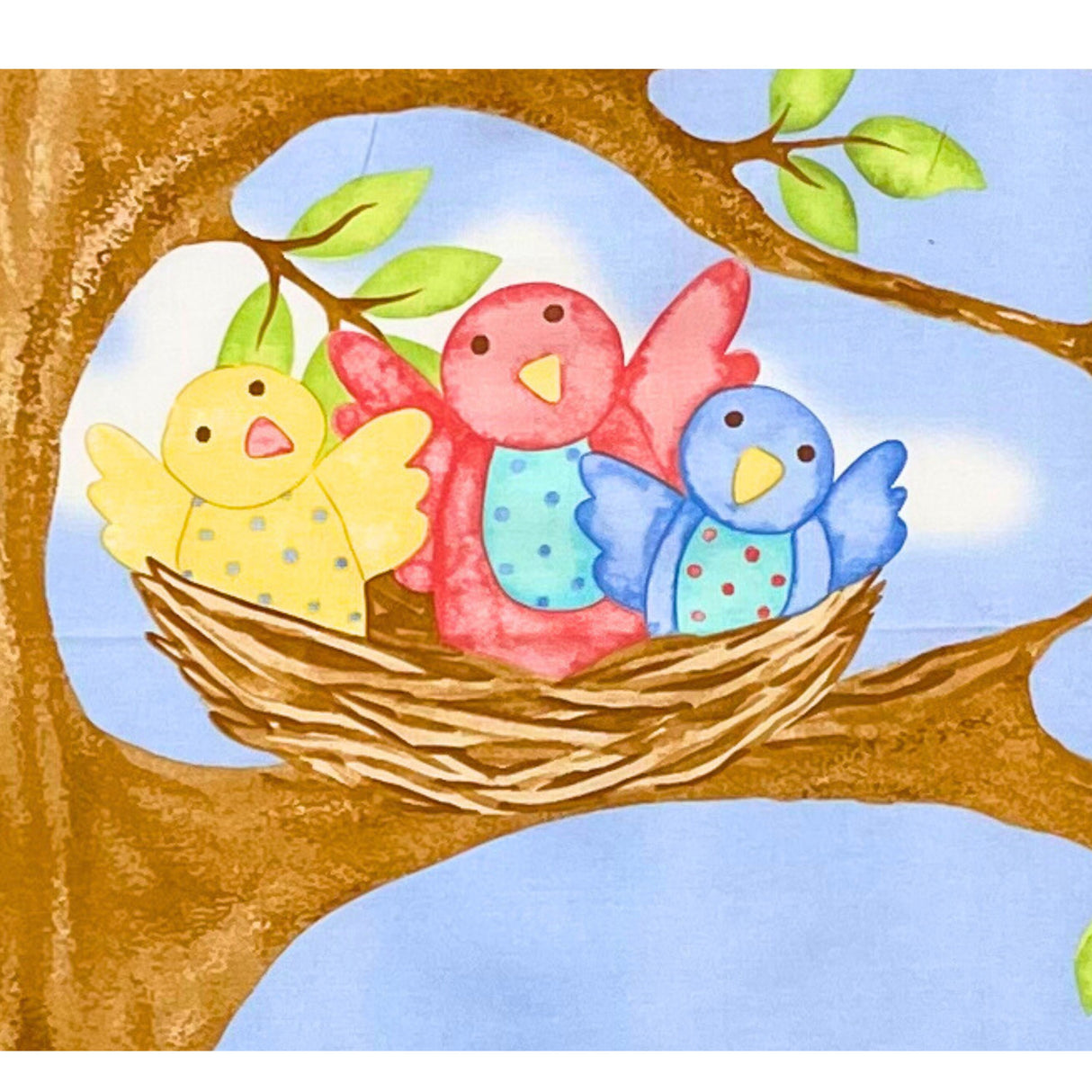 Woodland Friends Fabric Panel, Rare by Debi Hron | Baby Cot Quilt & Nursery Decor