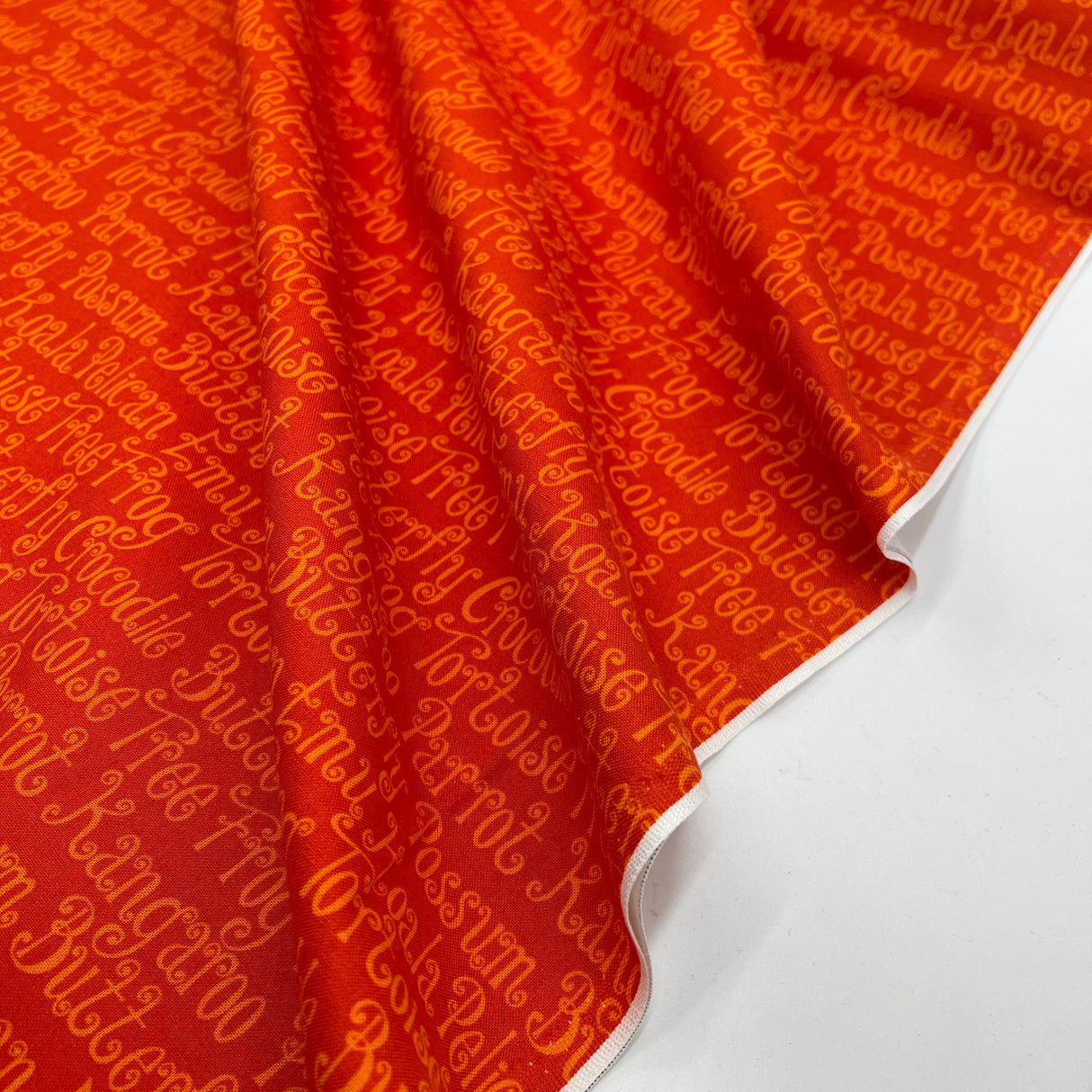 Animal Words Fabric, Possum, Crocodile, Koala, Kangaroo Aussie Mates by Henry Glass