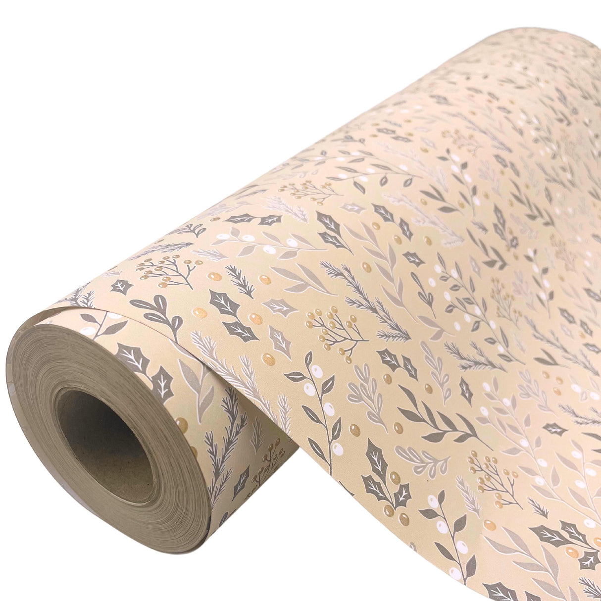 Foliage Latte Gift Wrapping Paper | Eco-Friendly, 80gsm, 60cm Wide