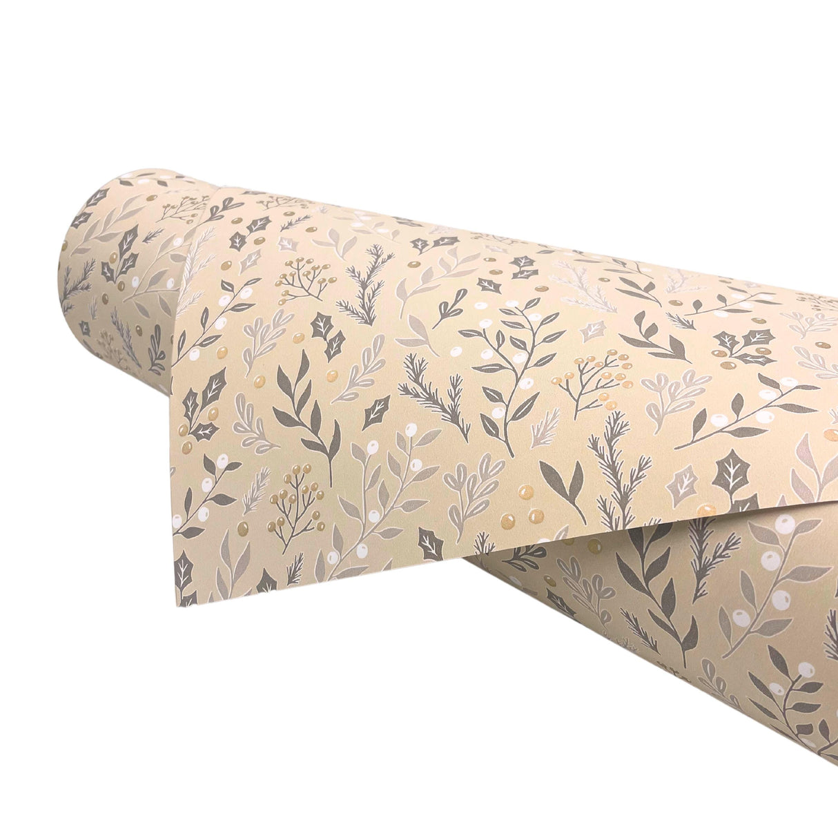 Foliage Latte Gift Wrapping Paper | Eco-Friendly, 80gsm, 60cm Wide