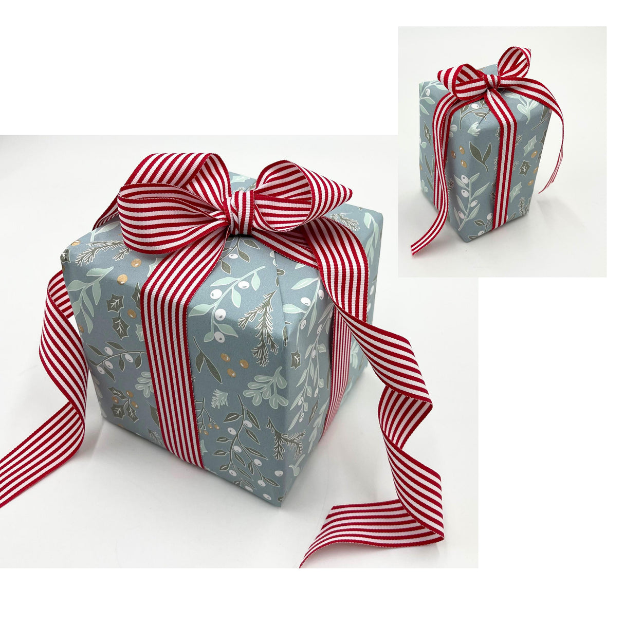 Foliage Slate Green Gift Wrapping Paper | Eco-Friendly Holiday Wrap