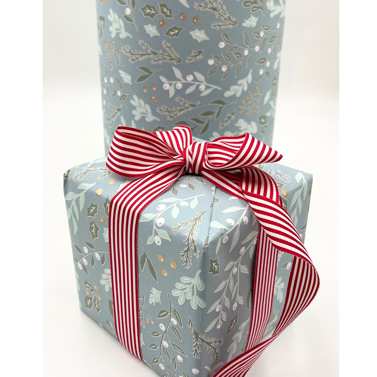 Foliage Slate Green Gift Wrapping Paper | Eco-Friendly Holiday Wrap