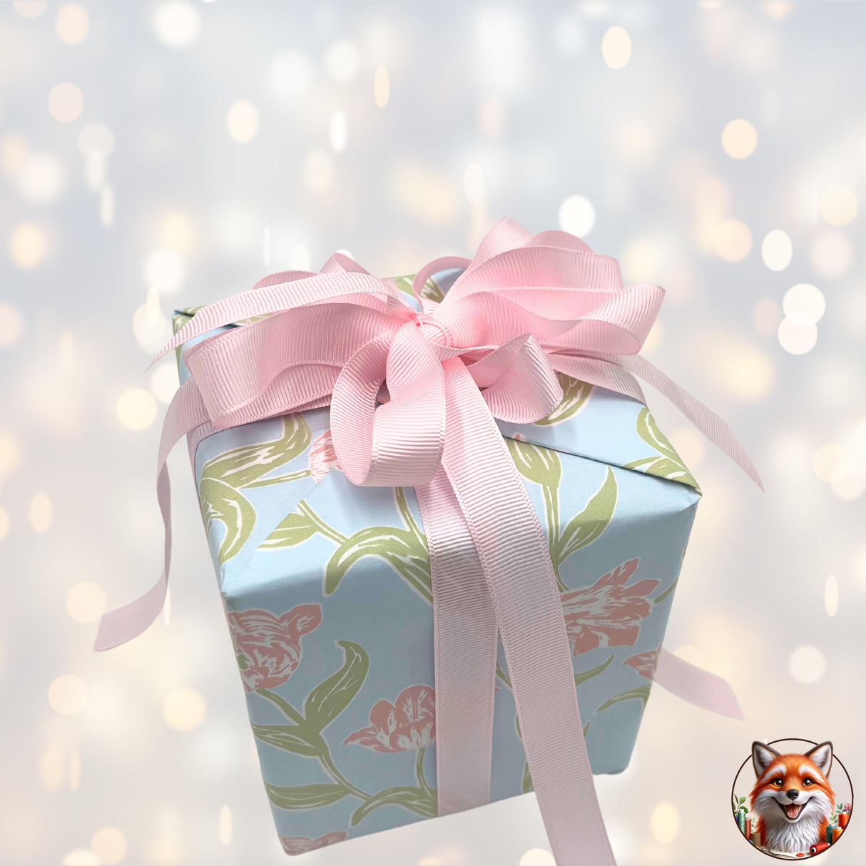 Valentines Day Tulips Gift Wrapping Paper, 80gsm, 60cm Wide, with Optional Ribbon