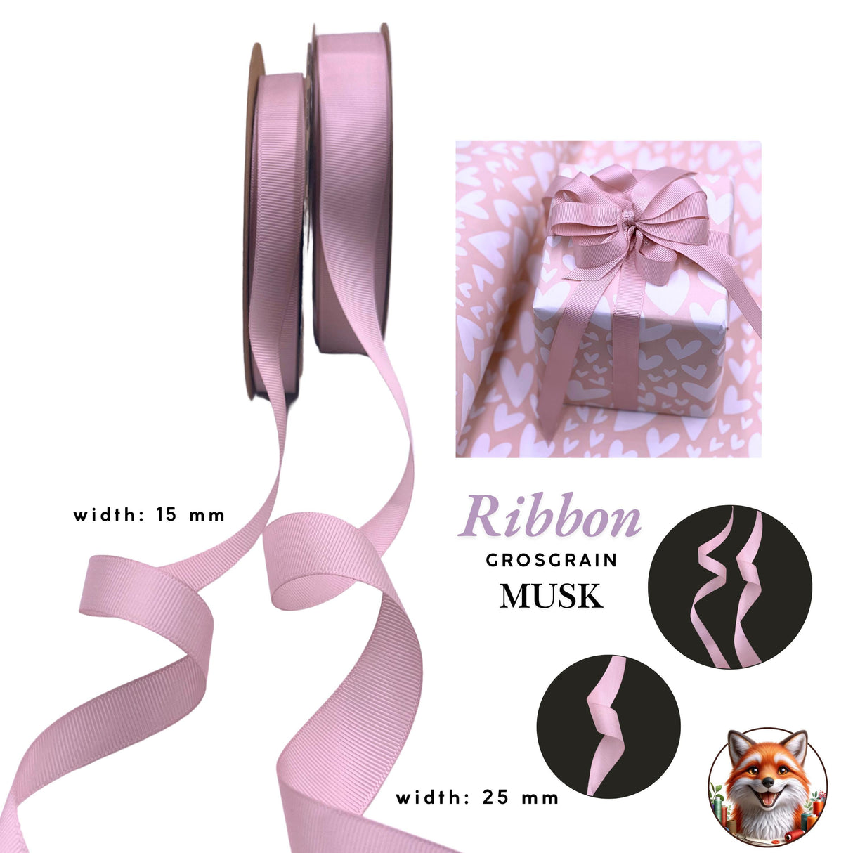 Hearts Champagne Pink Valentines Day Gift Wrapping Paper - High Quality 80gsm, Eco-Friendly Packaging