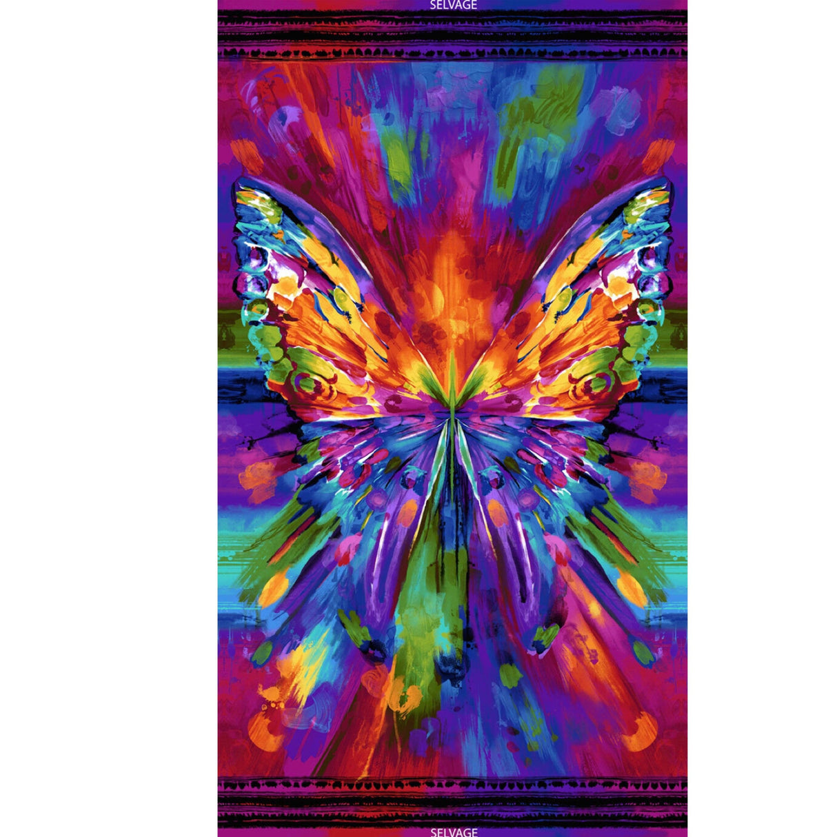 Butterfly fabric Awaken by Timeless Treasures (PANEL) TT-6650