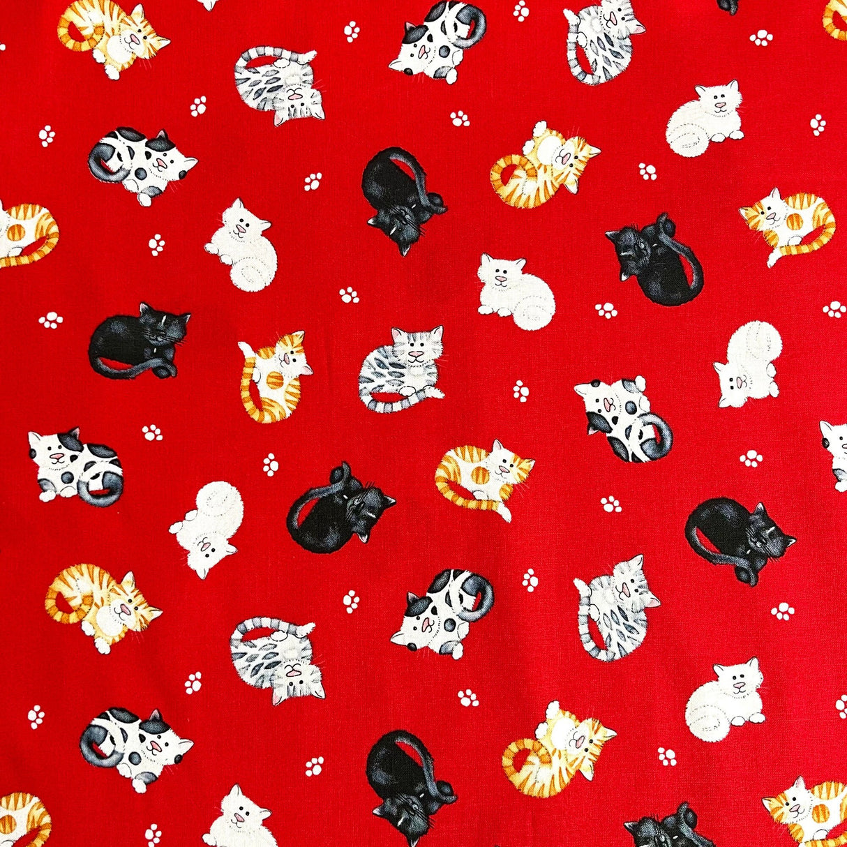 Cats Meow, animal cat fabric, cotton, quilting fabric Henry Glass HG1148-38