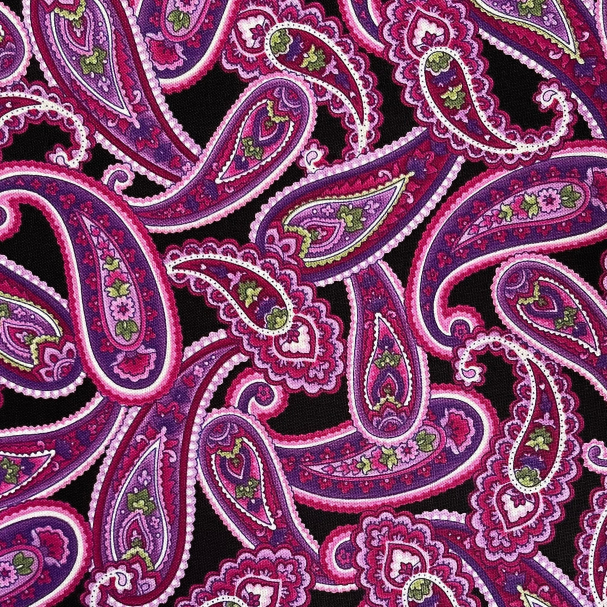 Paisley Wild Orchid Fabric by Timeless Treasures Fabric C5431-B