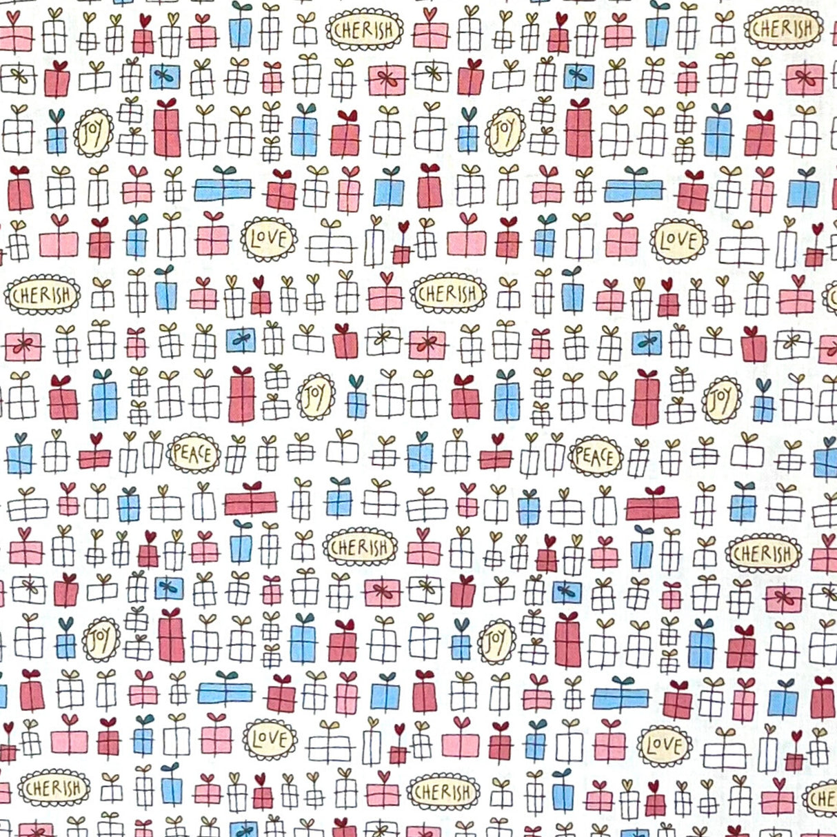 Under the Mistletoe Presents Cream Henry Glass