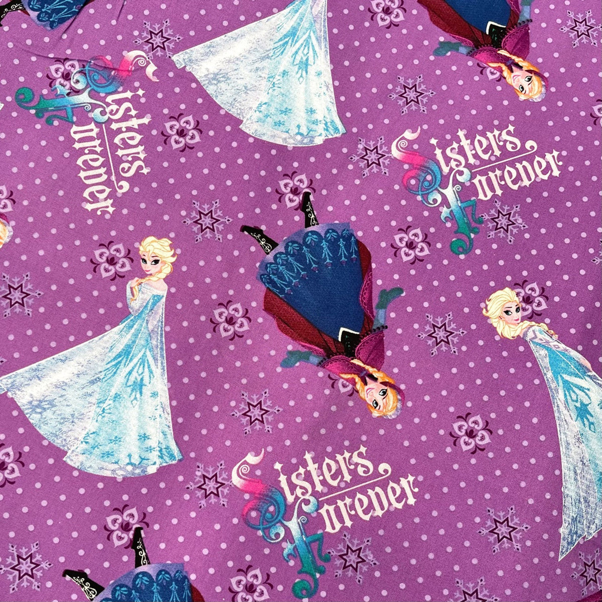 Disney Elsa Anna Frozen - Springs Creative - Licensed Cotton Quilting Fabric - SC49459