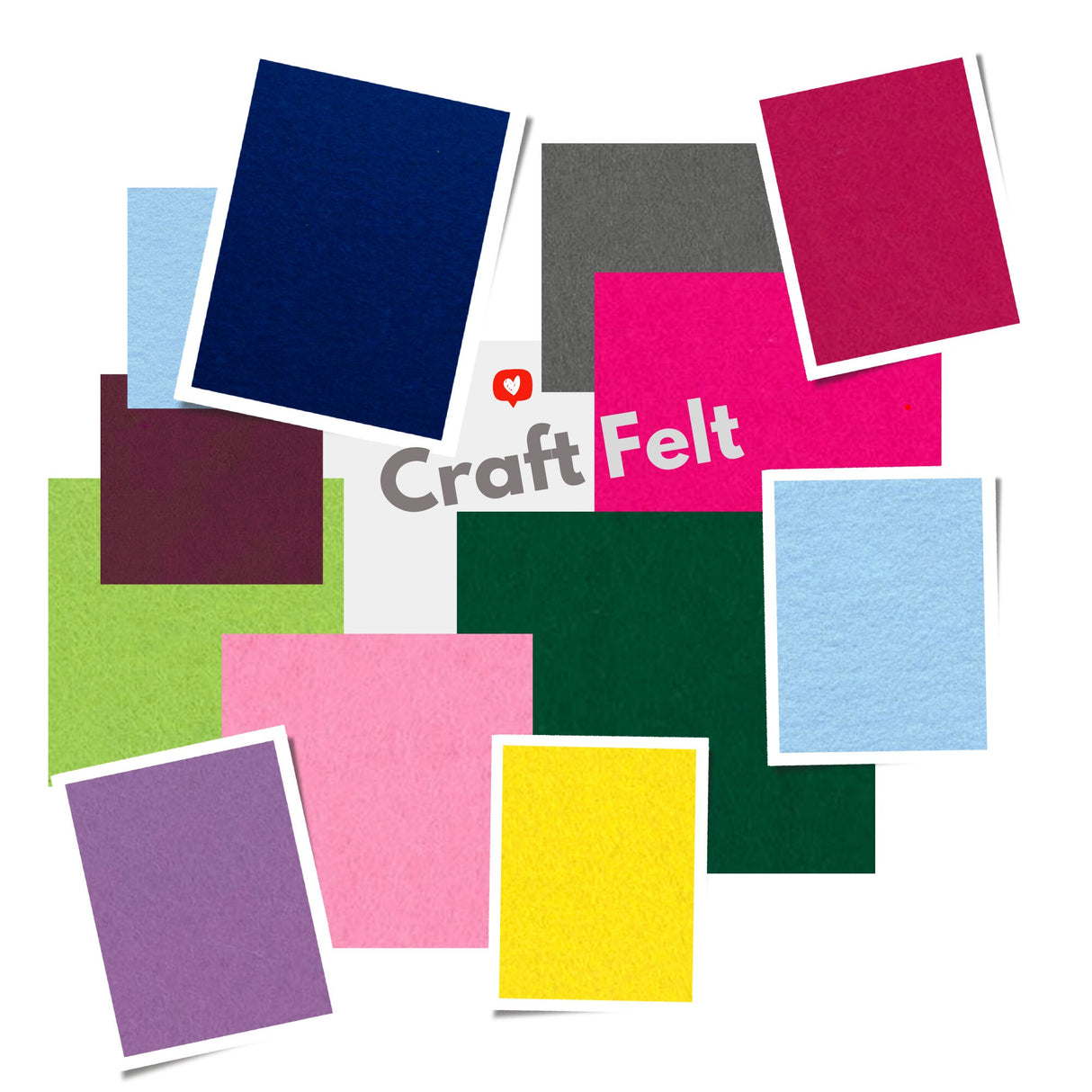 Shocking Pink Craft Felt – 100% Acrylic, 90cm Wide, 1.3mm Thick, Made in USA