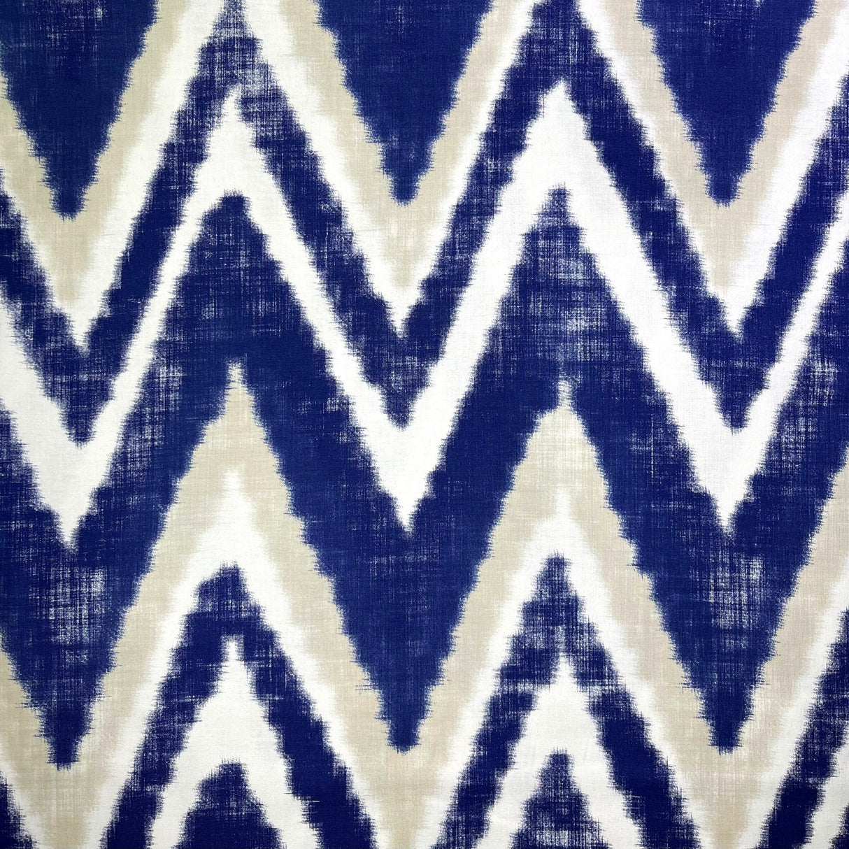 Kenji Japanese Zig Zag, Cotton Quilting Midnight Blue Fabric - Michael Miller CX6790