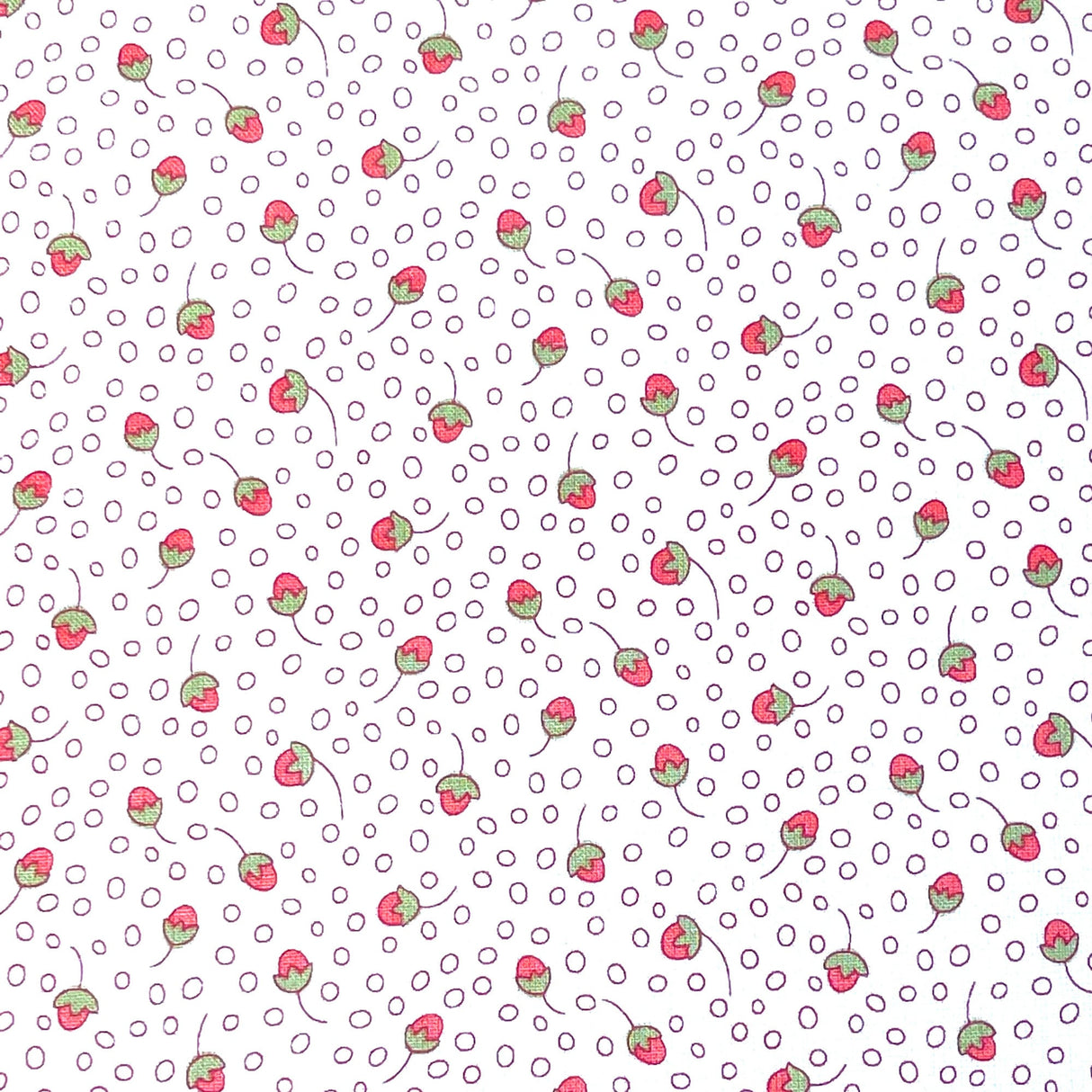 Floral fabric, Cotton Quilting fabric, Garden Whimsy, Tossed Buds HG8677-44Cream