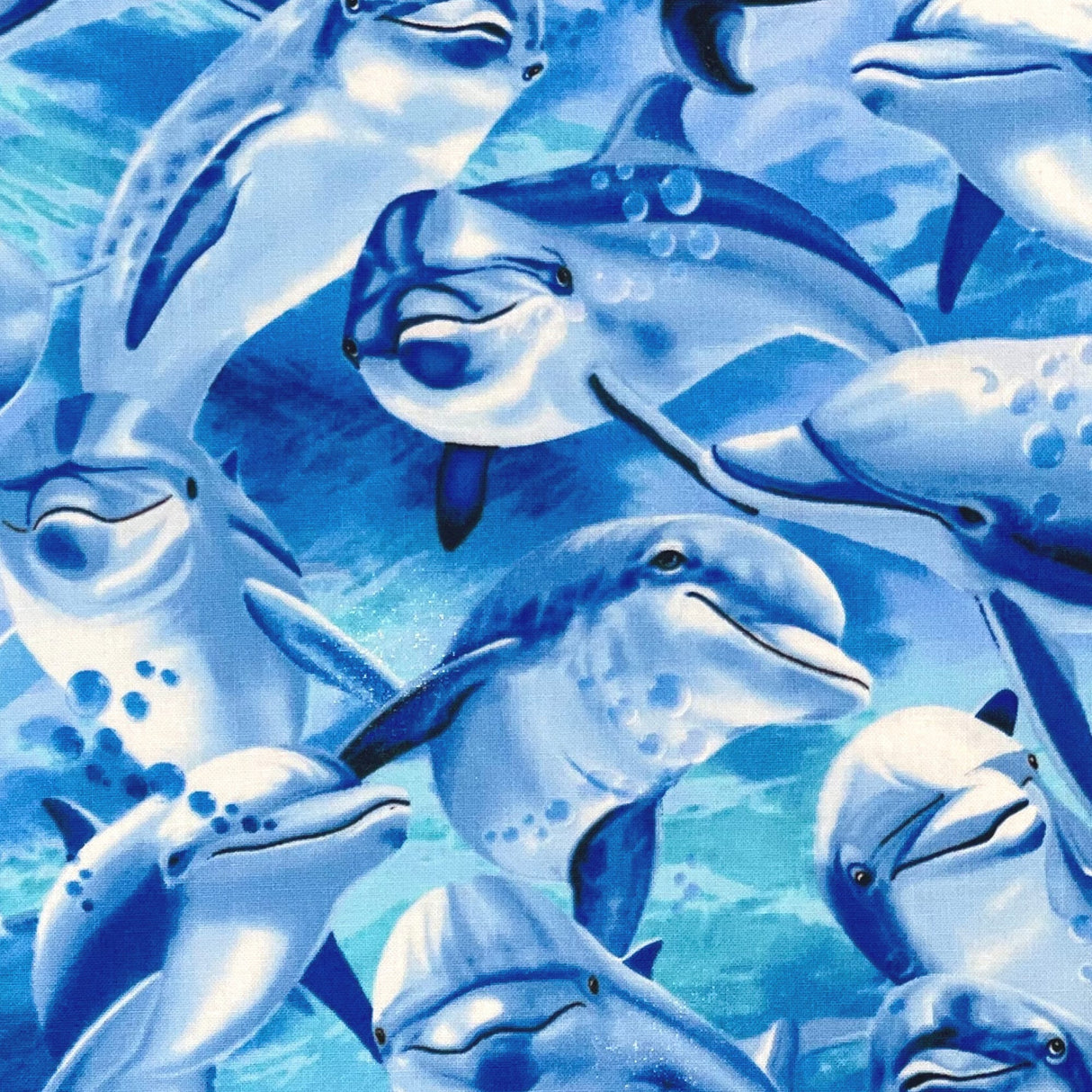 Dolphin animal fabric Marine life Timeless Treasures Michael C6147 100% Quality Cotton