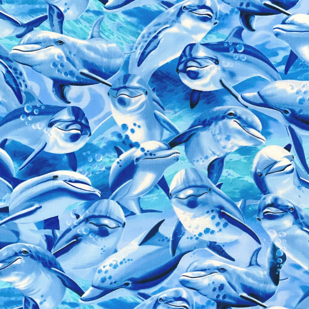 Dolphin animal fabric Marine life Timeless Treasures Michael C6147 100% Quality Cotton