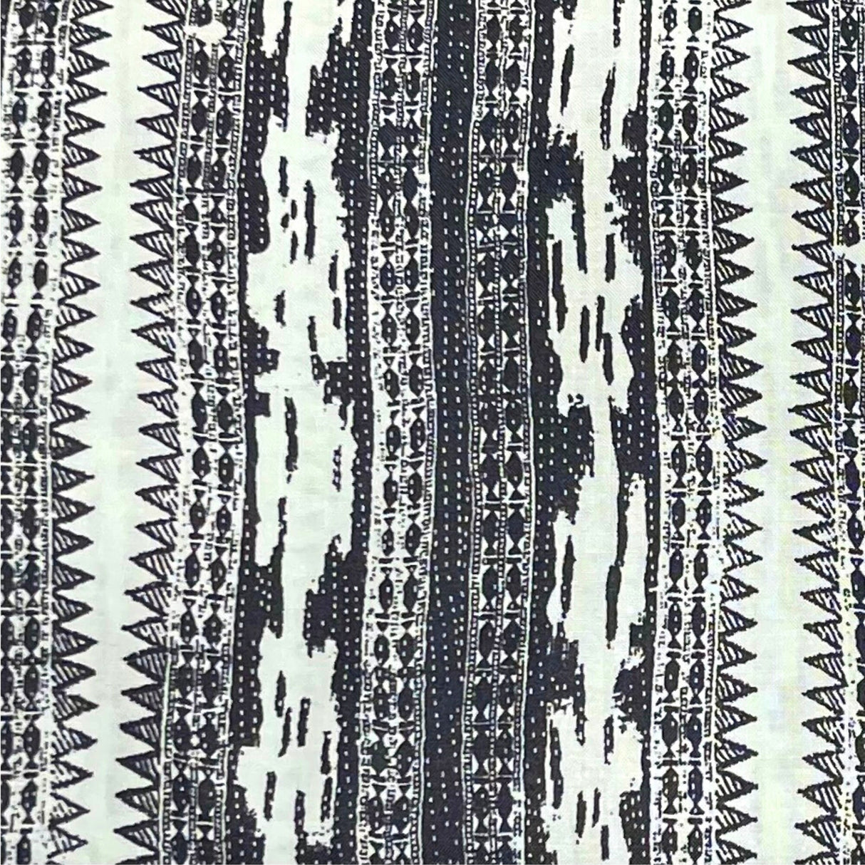 Vagabond Fabric Grey Geometrics novelty Cotton Quilting fabric Parsons Gray by FreeSpirit