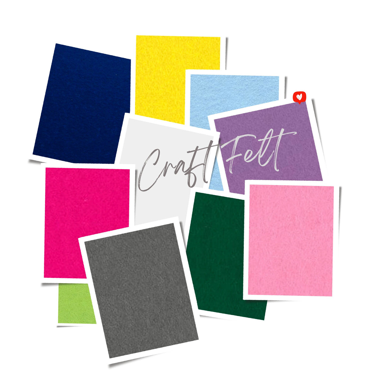 White Craft Felt – 100% Acrylic, 90cm Wide, 1.3mm Thick, Made in USA