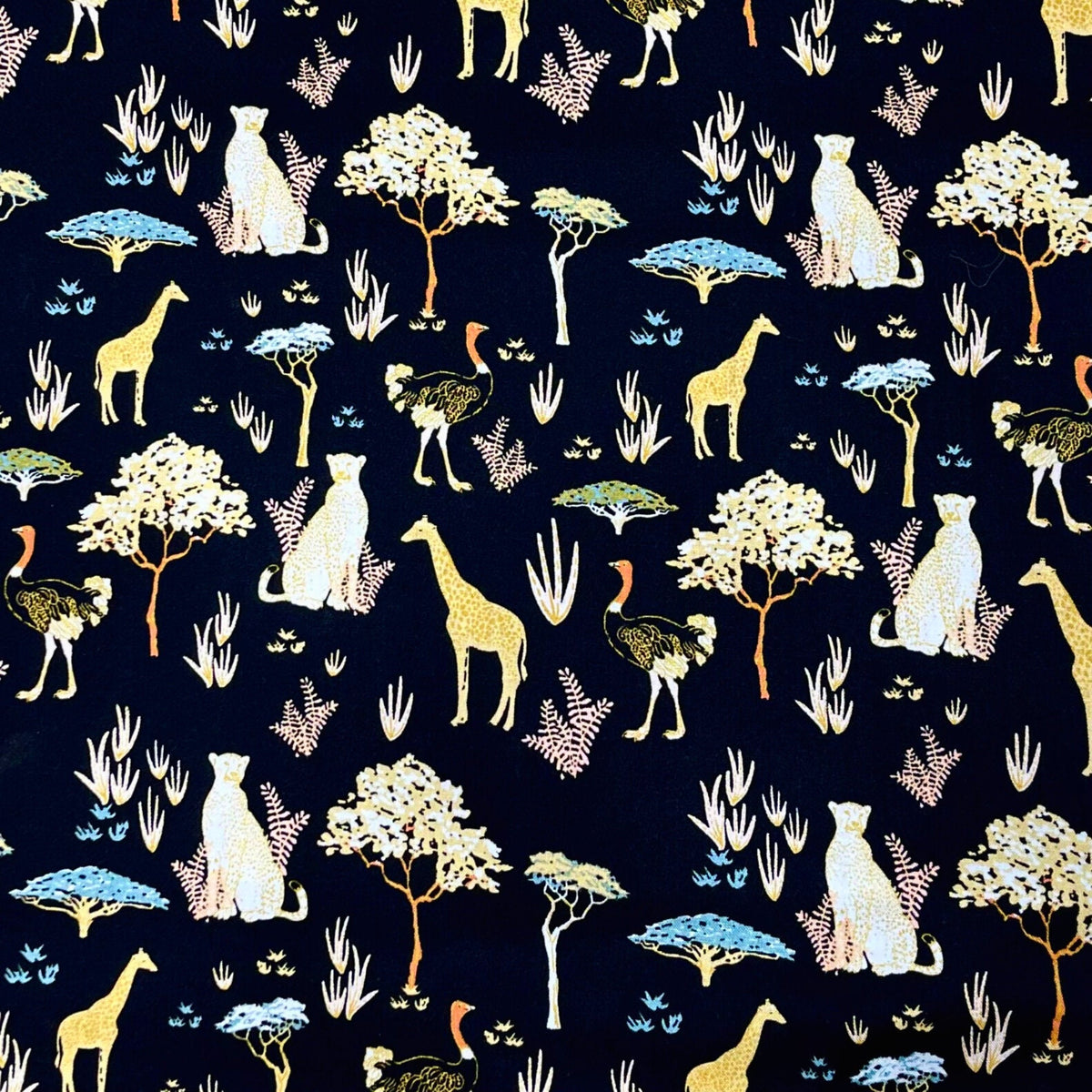 Safari Animals, fabric, Safari Dreams Menagerie Camelot Fabrics CF-29180101-03