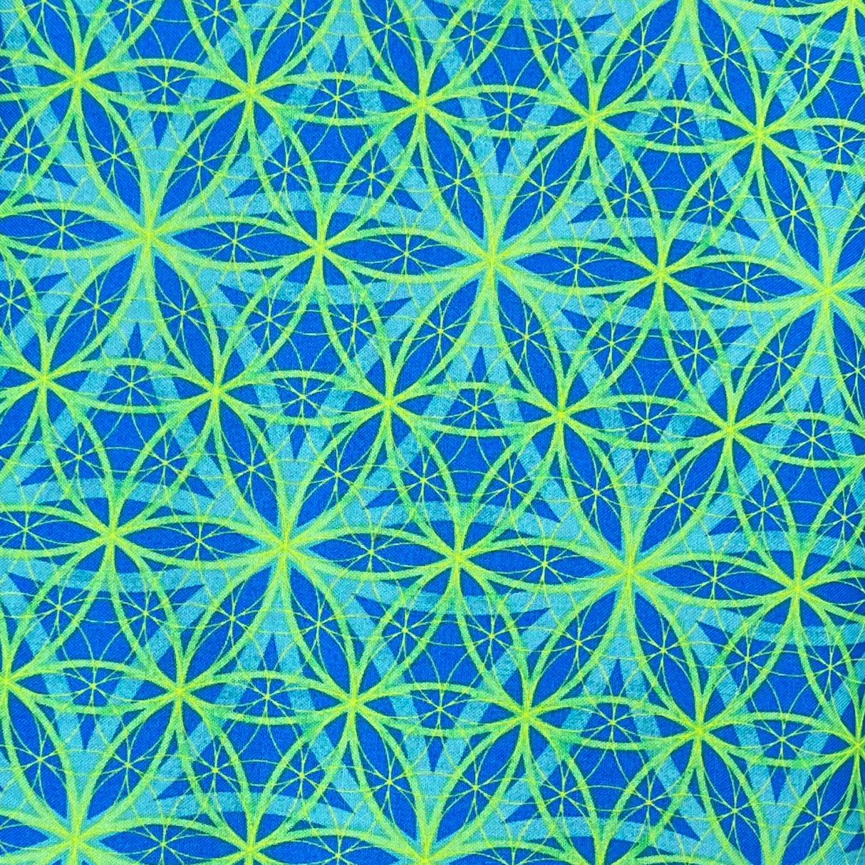 Teal Geometric Circle Fabric, Enjoy the Ride by Jennifer Brinley, Studio E SE-3154.76