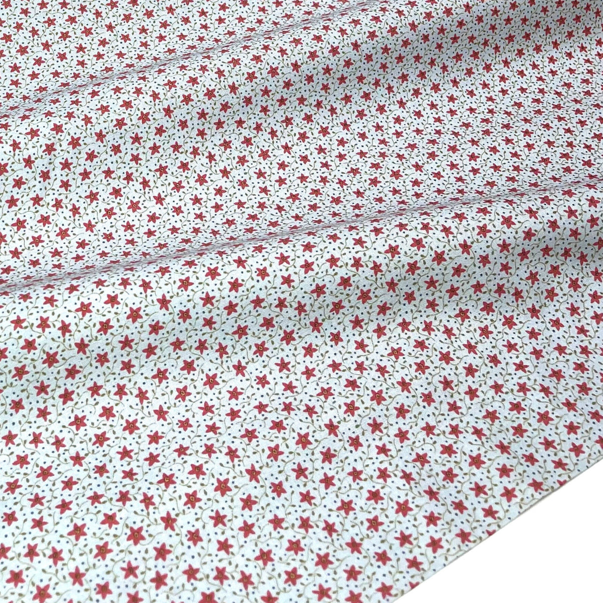 Peace on Earth, Christmas Cotton Quilting fabric, Floral fabric, Henry Glass 8502.11