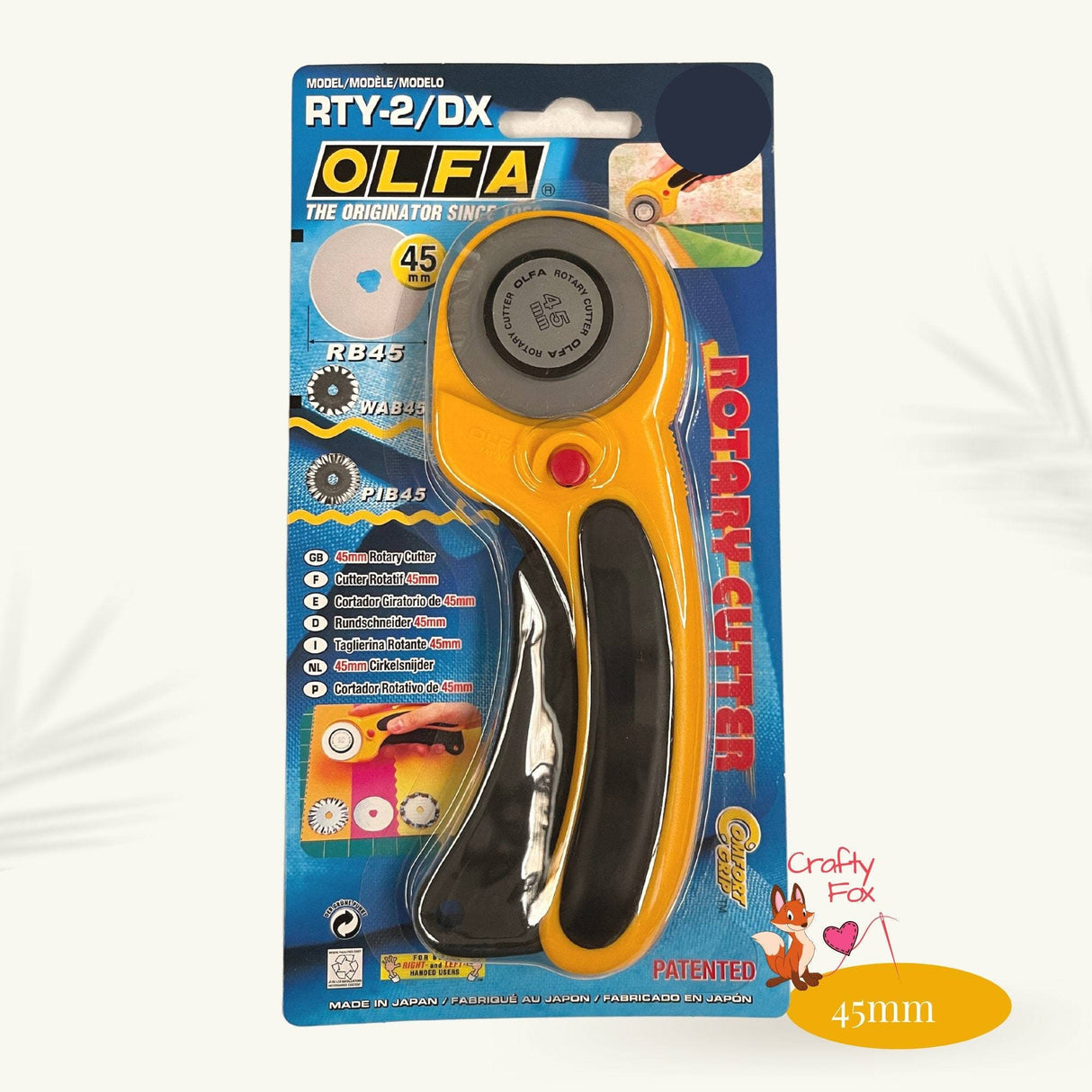 Olfa Deluxe Rotary Cutter with Blade 45mm RTY-2/DX