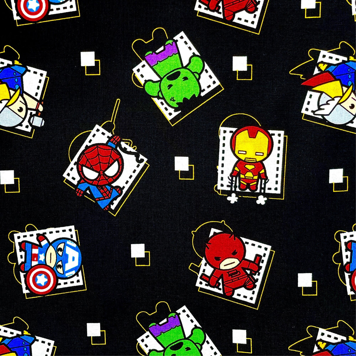 Superhero Badge Marvel fabric Springs Creative