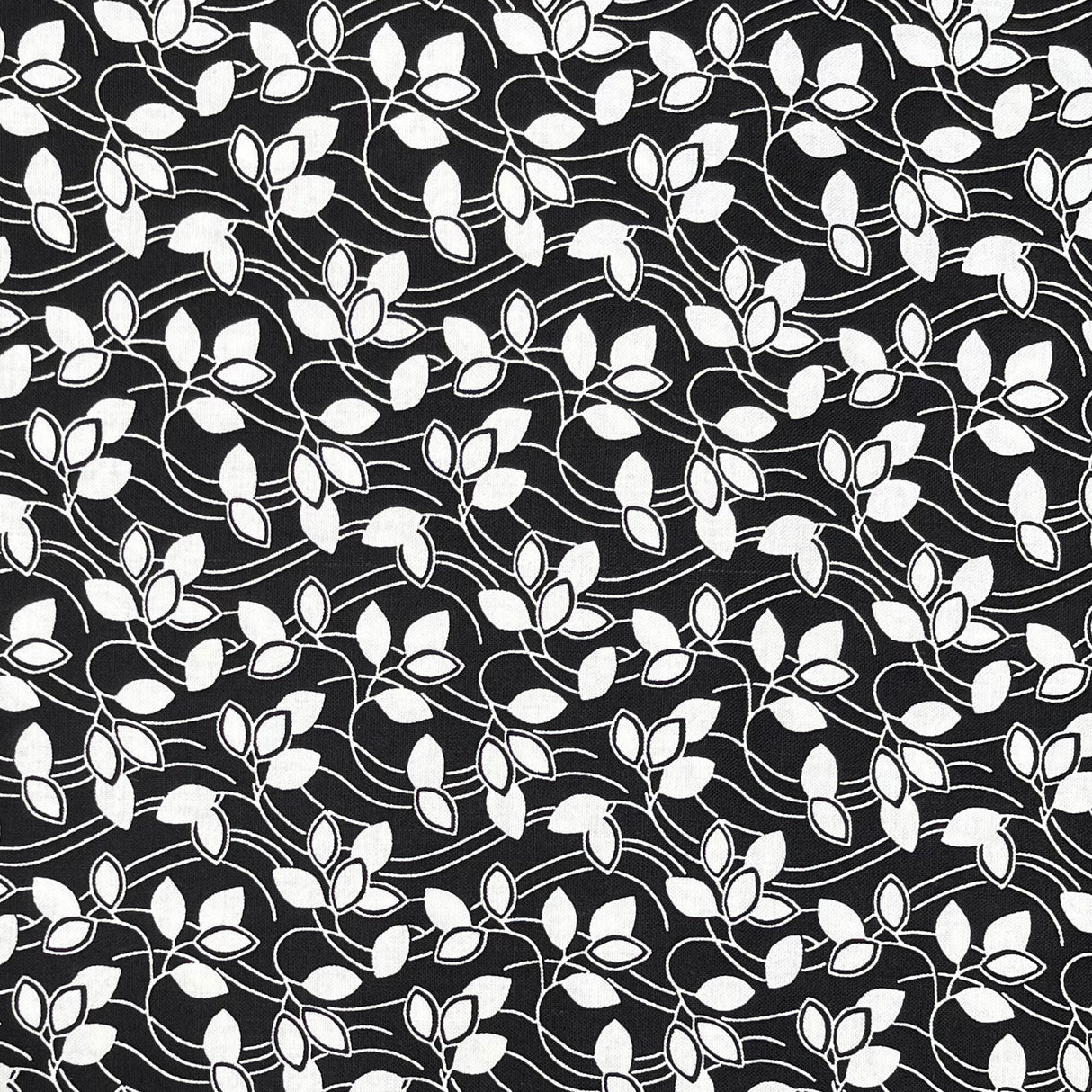 Candy Licorice Black Leaf Fabric – StudioE SE3354.99