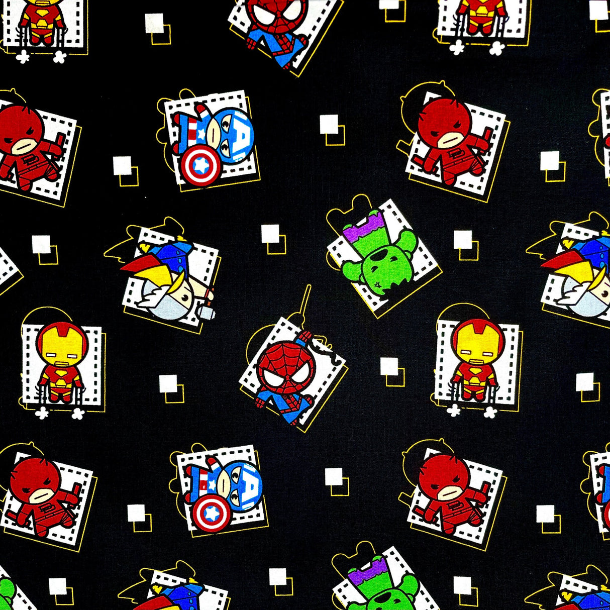 Superhero Badge Marvel fabric Springs Creative