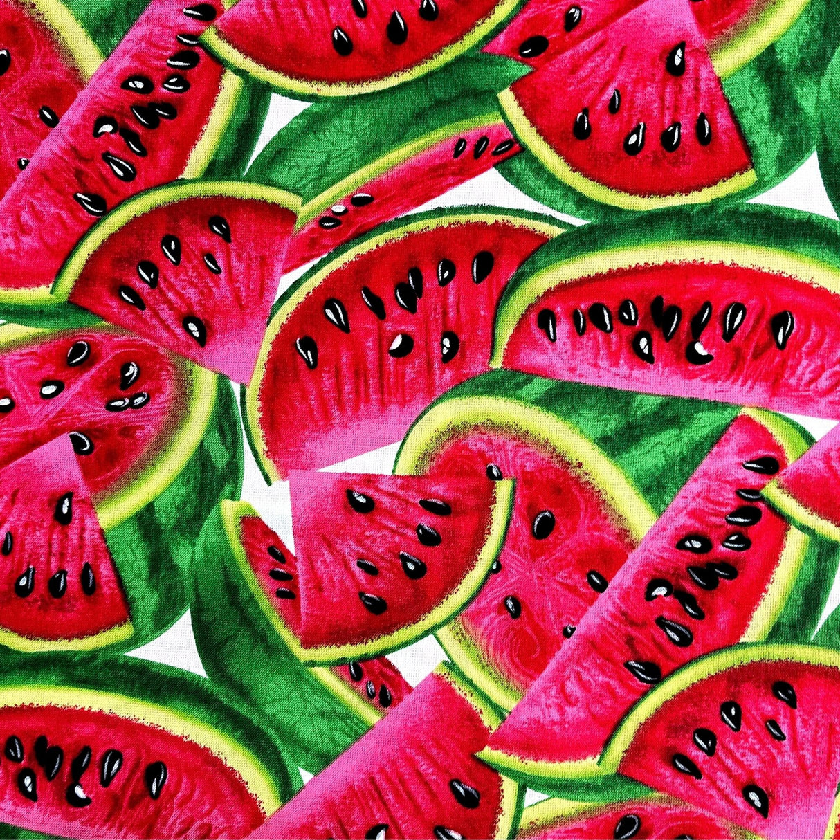 Watermelon Sliced Red Quilting Cotton - Timeless Treasures Fabric TT-C1137.Multi