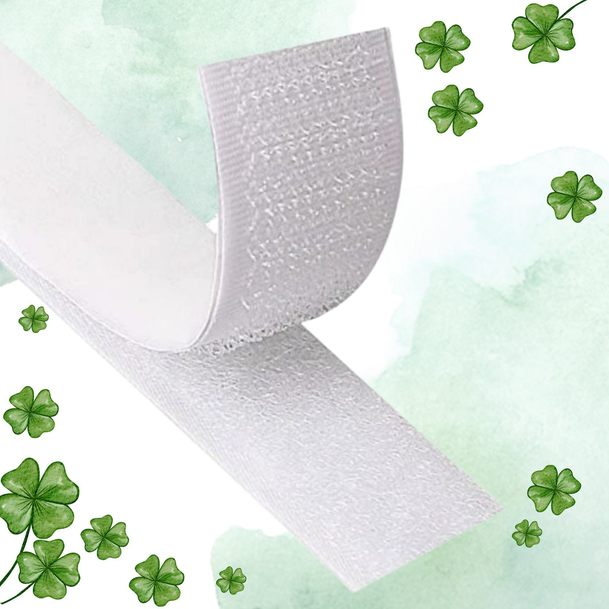 Hook and Loop Fastener 25mm wide - Sew-On Velcro Black, White or Cream