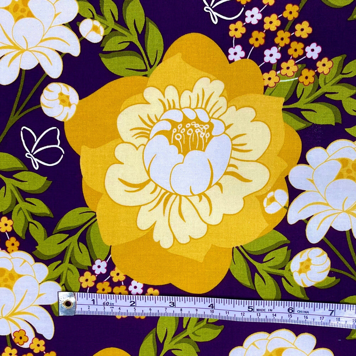 Floral fabric Flutter by Rose Honey Quilting Craft fabric Michael Miller Quilting 100% Cotton fabric