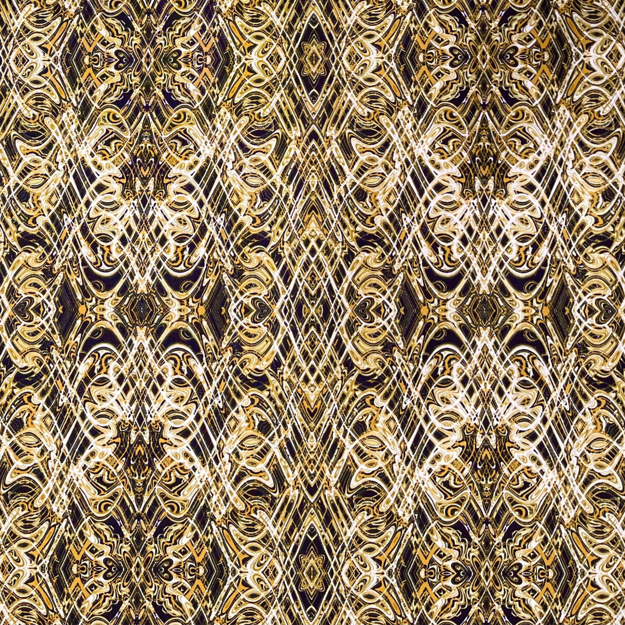Kismet Gold Black Swirl fabric Geometric Quilt fabric Paula Nadelstern for Benartex BT1774-49