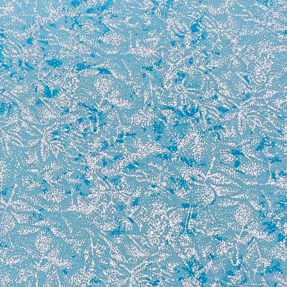 Fairy Frost Fabric Michael Miller with Pearlised Metallic Cotton Light Blue Fabric CM0376-Cari
