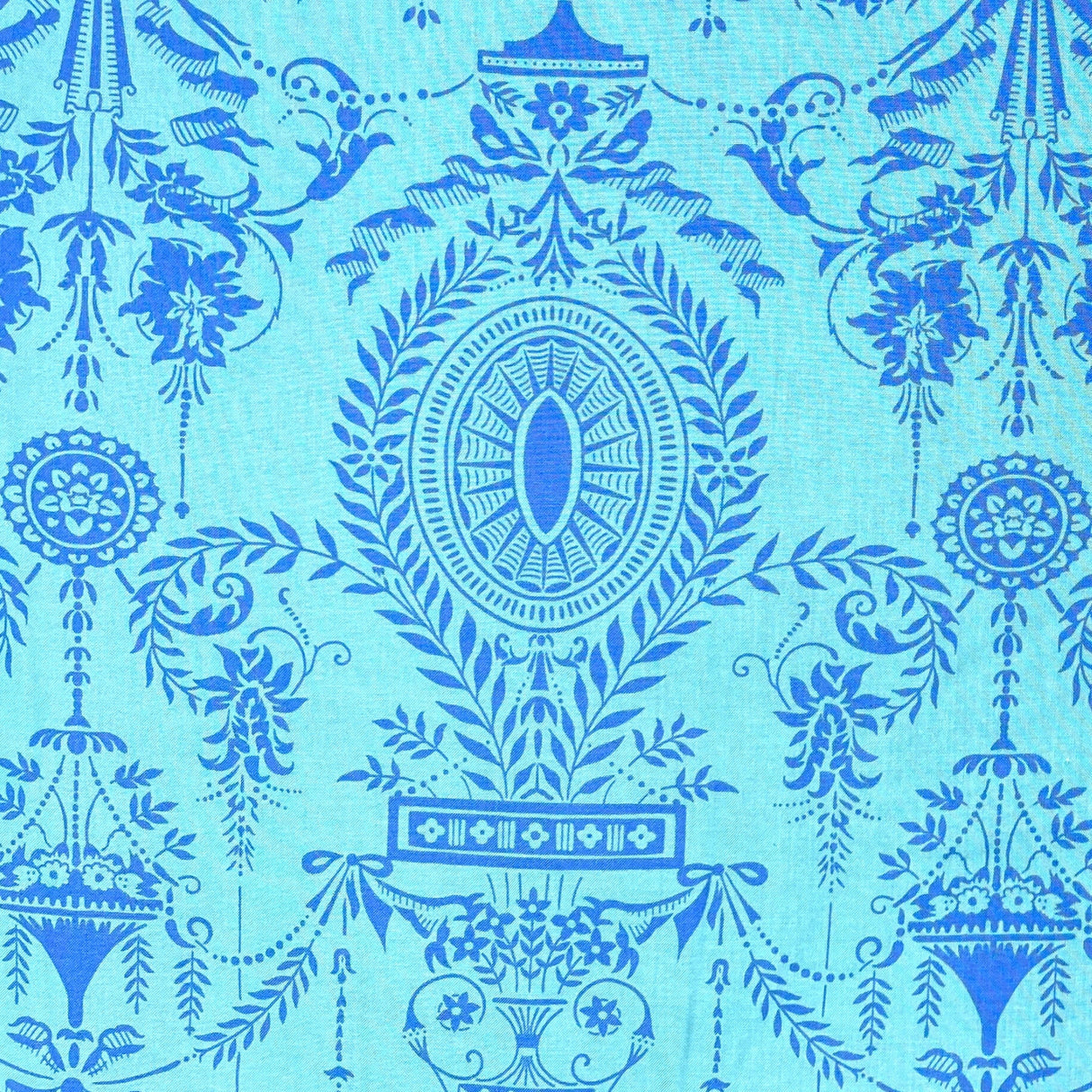 Caravelle Arcade Elyse Blue fabric Quilting Cotton fabric,Jennifer Paganelli, FreeSpirit PWJP099-Aqua